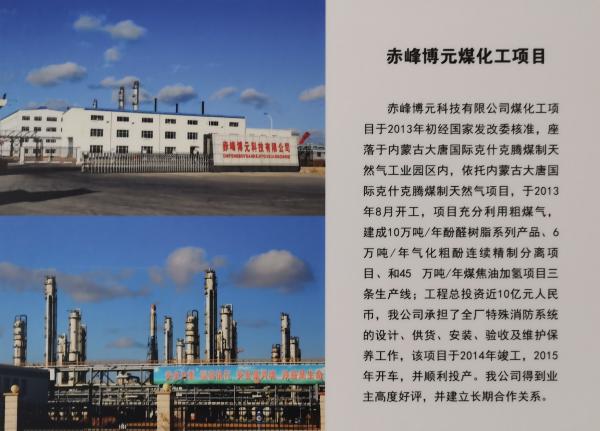 赤峰博元煤化工項目